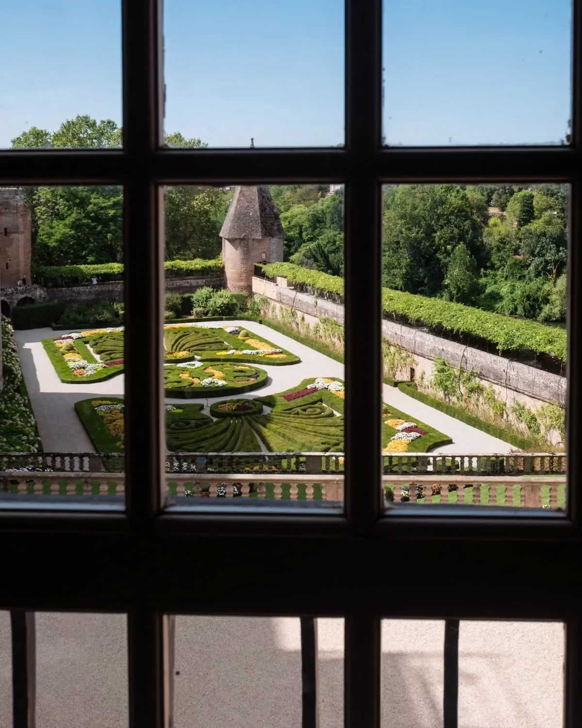 View of gardens of Albi from Musée Toulouse-Lautrec