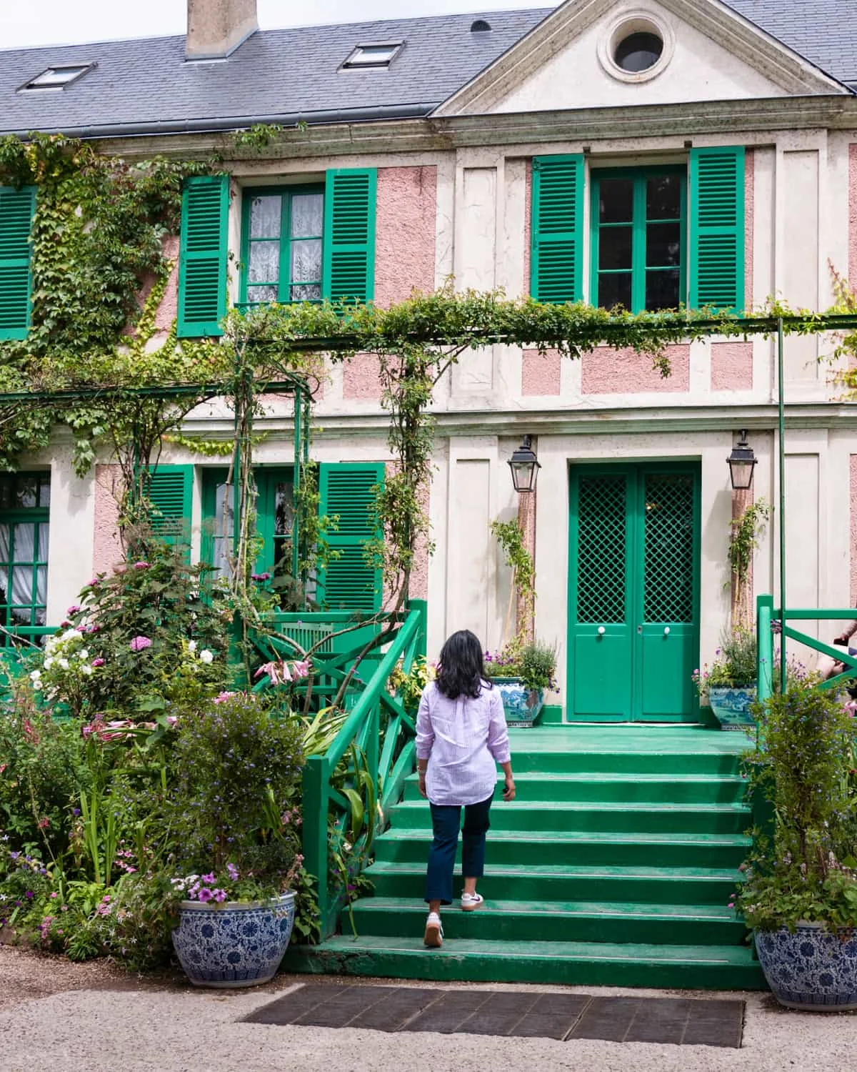 The entrance to Monet's house in Giverny