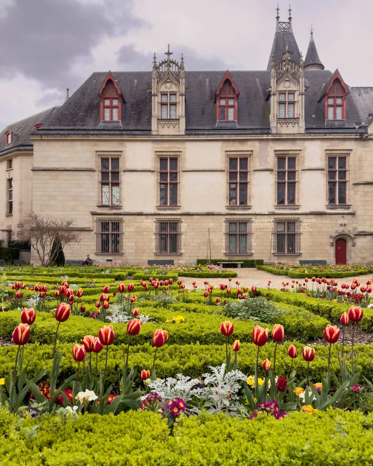 The garden of Hôtel-de-Sens, Paris.